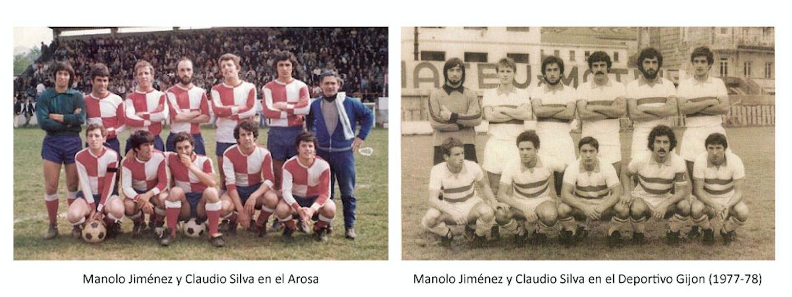 Manolo Jimenez y Claudio Silva jugaron juntos en el Arosa y en el Sporting de Gijón