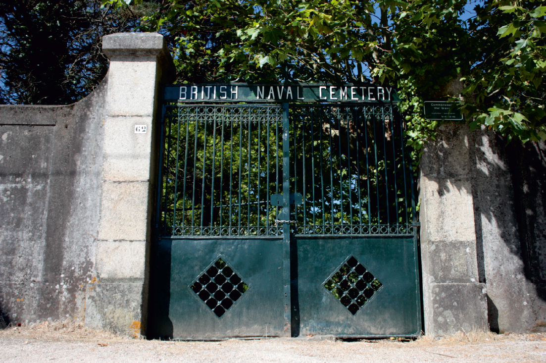 Cementerio naval de los británicos en Vilagarcía 